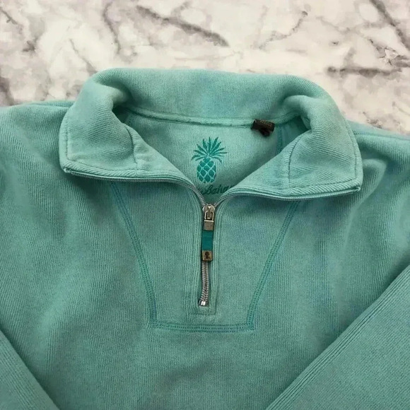 Tommy Bahama Women's Blue Quarter Zip Jacket Size M - Picture 1 of 5